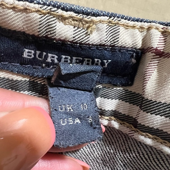 Burberry London Signature Cuff Jeans! Sz 8 - Picture 8 of 8